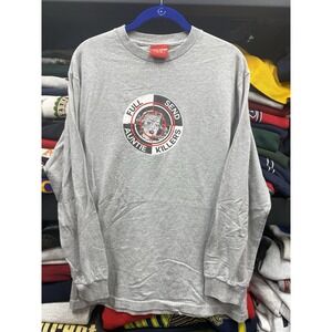 Full Send‎ Shirt Mens Medium Auntie Killer Sniper Nelk Boys Long Sleeve Gray